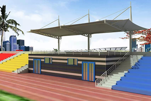 沈陽(yáng)膜結(jié)構(gòu)看臺(tái)雨棚注重加固方法確保質(zhì)量